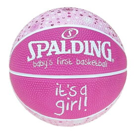 SPALDING(スポルディング) バスケットボール べビーズ ファースト バスケットボール It's a Girl ラバー 1号球 65-891Z バスケ バスケット ピンク