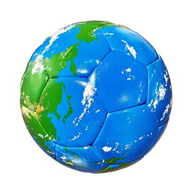 ほぼ日のアースボール PLAY サッカーボールタイプのアースボール。アプリをかざすと地球の「今」がリアルタイムに見える地球儀です。直径約22cm 5号球 ブルー