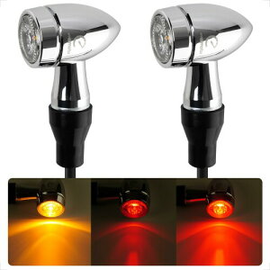 Evermotor �o�C�N LED �E�C���J�[ CNC�A���~�� �A���o�[�E���b�h2�F���� E�}�[�N�F�� �Ԍ��Ή� 12V�Ή� �ėp 2�Z�b�g