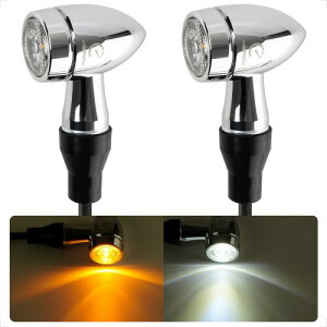 Evermotor �o�C�N LED �E�C���J�[ CNC�A���~�� �z���C�g�E�A���o�[2�F���� E�}�[�N�F�� �Ԍ��Ή� 12V�Ή� �ėp 2�Z�b�g
