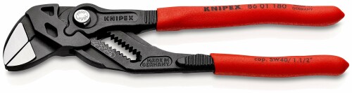 クニペックス KNIPEX 8601-180SB プライヤーレンチ プラスチックコーティングハンドル 8601-180SB