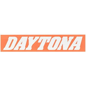 デイトナ(Daytona) バイク ステッカー ブランドロゴ DAYTONA 角型 80×16mm オレンジ/白文字 21262