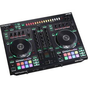 Roland ���[�����h DJ�R���g���[���[ DJ-505 2�`�����l��/4�f�b�L Serato DJ�Ή� TR-909/TR-808/TR-707/TR-606�̃T�E���h���� �}�C�N���� DJ�~�L�T�[