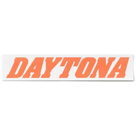 デイトナ(Daytona) バイク ステッカー ブランドロゴ DAYTONA 角型 80×16mm 白/オレンジ文字 21271