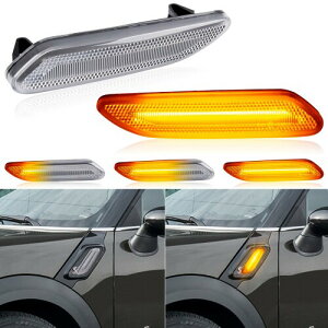 POPMOTORZ R61 R60 LED �T�C�h�}�[�J�[ �E�C���J�[ �~�j�p �N���X�I�[�o�[ �J���g���[�}�� �y�[�X�}�� �t�@�C�o�[LED ����Č��� �V�[�P���V���� Mini �t�����g�T�C�h�}�[�J�[ �N���A�����Y