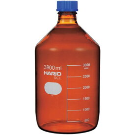 HARIO ボトル 耐熱ねじ口瓶（茶） 3800ml NBB-3.8L-SCI