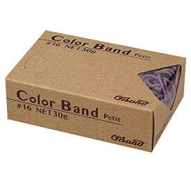 オーバンド 輪ゴム カラーバンド プチ 30g箱 #16 一般的な 標準サイズ バイオレット バイオレット 紫 GGC-030-VT 共和 カラフル 色つきワゴム カラー 少量