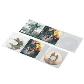エレコム BD DVD CDケース 圧縮ケース Blu-ray対応 2枚収納 10枚 ホワイト CCD-DP2B10WH
