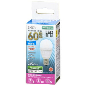 �I�[���d�@ LED�d�� ���` E17 60�`���� �����F LDA6D-G-E17 IS51 06-4479 OHM