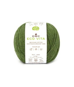 �f�B�[�G���V�[(DMC) ECO VITA �G�R���B�[�^ ���T�C�N���R�b�g�� �ю� ���� #018 �O���[���n 100g 250m DMC388