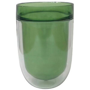 KOKUBO(�R�N�{) �_�u���E�H�[���O���X Polka �O���X �O���[�� 300ml ���{�� ��d�\�� ������� ���킢�� �V���v�� �傫�� �k�� �M�t�g �v���[���g ����Ȃ� �y�� �v���X�`�b�N �L�����v �A�E�g