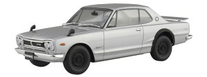 ���������ގ�(AOSHIMA) 1/24 �y�v�� �X�i�b�v�J�[�V���[�Y KPGC10 �X�J�C���C��HT 2000GT-R 1970 �V���o�[ �F�����ς݃v�����f�� 01-SI