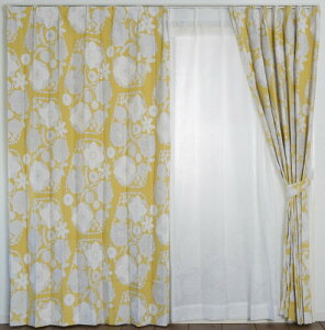 �X�~�m�G(Suminoe) �Ռ��J�[�e�� �C�G���[ 100×135cm �C�n�i �􂦂� 1���� V1309