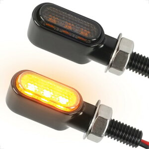 Evermotor �o�C�N LED�E�C���J�[ ���^ E�}�[�N�F�� 12V�Ή� M8�l�W�t 2�Z�b�g