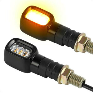 Evermotor �o�C�N LED�E�C���J�[ ���^ E�}�[�N�F�� 12V�Ή� M10�l�W�t 2�Z�b�g