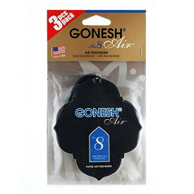 GONESH(ガーネッシュ) 吊り下げ型芳香剤 ペーパーエアフレッシュナー No.8(フルーツ系の香り) 3個パック
