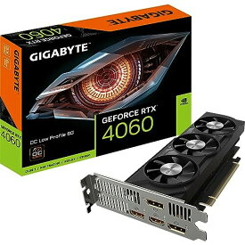 Gigabyte NVIDIA GeForce RTX 4060 OC ロープロファイルグラフィックカード - 8GB GDDR6 128ビット PCI-E 4.0 2475MHz コアクロック DP 1.4x2 HDMI 2.1a NVIDIA DLSS 3 - GV-N4060OC-8GL