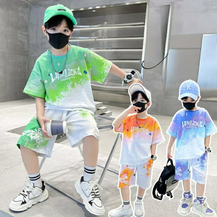 楽天市場】キッズ 子供服 セットアップ 上下セット Tシャツ パンツ 2点 