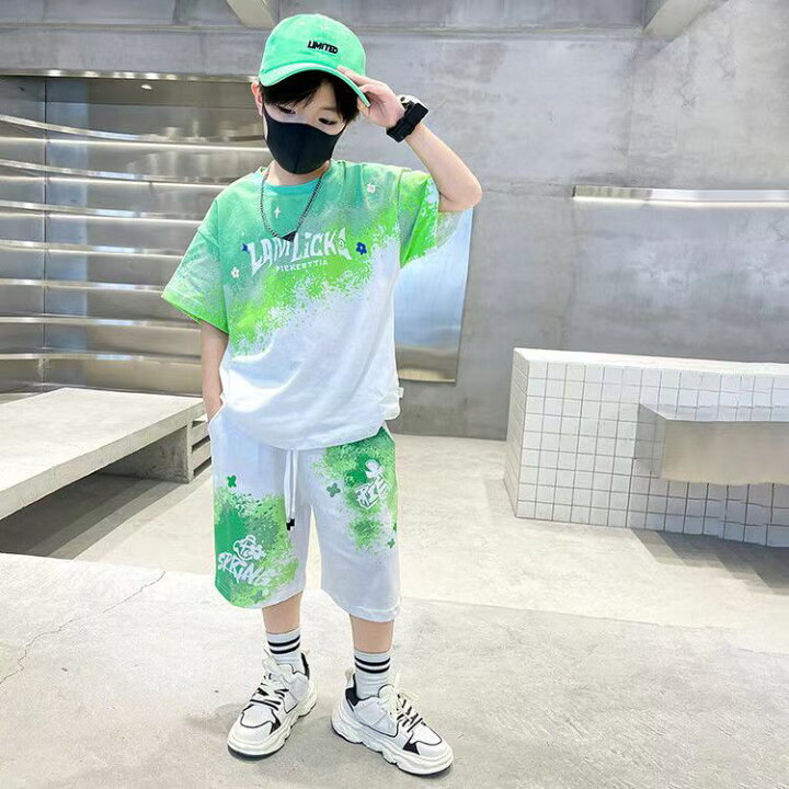 楽天市場】キッズ 子供服 セットアップ 上下セット Tシャツ パンツ 2点 