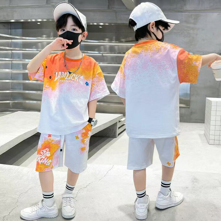 楽天市場】キッズ 子供服 セットアップ 上下セット Tシャツ パンツ 2点 