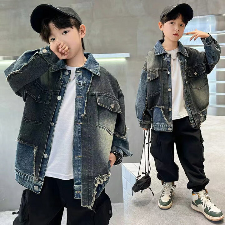 楽天市場】子供服 子ども服 こども服 キッズ デニムジャケット Gジャン 