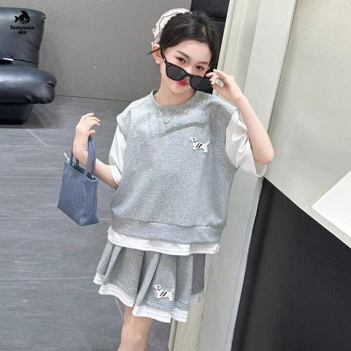 楽天市場】キッズ 子供服 セットアップ 上下セット Tシャツ スカート 2 
