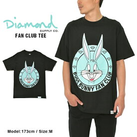 【半額セール】DIAMOND SUPPLY CO × LOONEY TUNES Tシャツ ダイアモンドサプライ FAN CLUB TEE BUGS BUNNY バッグスバニー ダイヤモンドサプライ メンズ