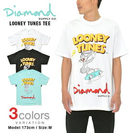 【半額セール】DIAMOND SUPPLY CO × LOONEY TUNES Tシャツ ダイアモンドサプライ BUGS BUNNY バッグスバニー ダイヤモンドサプライ メンズ