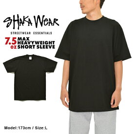 【セール】シャカウェア Tシャツ SHAKA WEAR ヘビーウェイト MAX HEAVYWEIGHT メンズ ブラック 黒