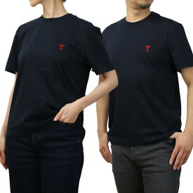 AMI PARIS アミパリス Ami de Coeur　半袖Tシャツ BFUTS035.724 430 ユニセックス ネイビー