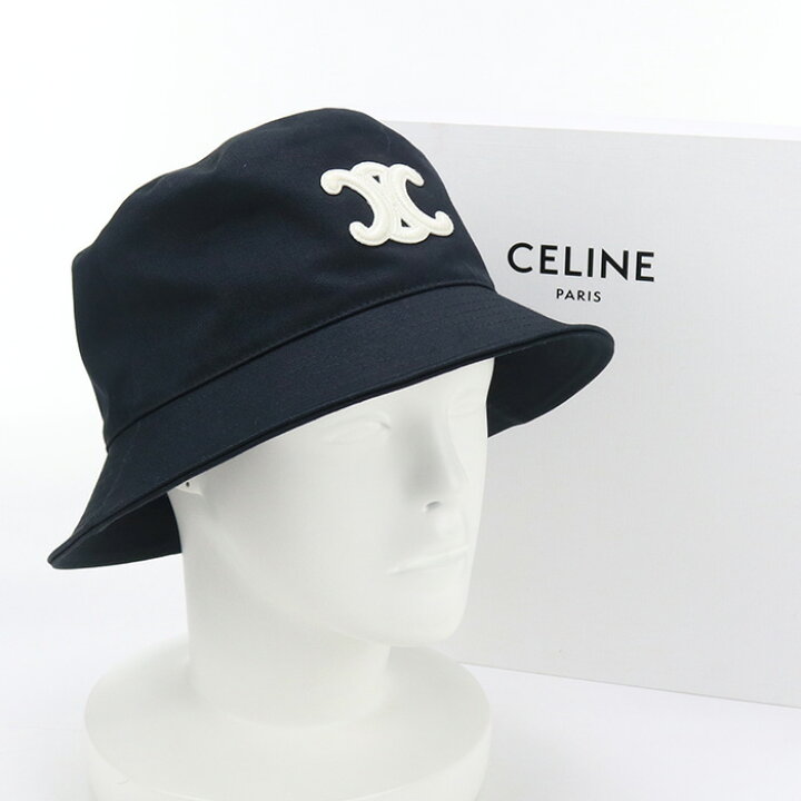 楽天市場】【中古・未使用】CELINE セリーヌ ハット 2AUE5968P.38NO 