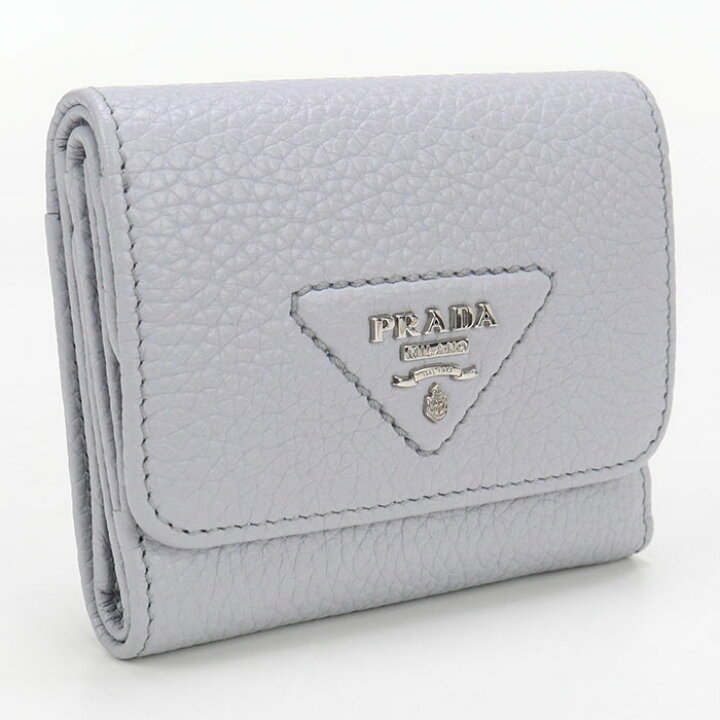 楽天市場】【中古美品】PRADA プラダ 三折財布 1MH043 ミニ財布 ヴィッ  