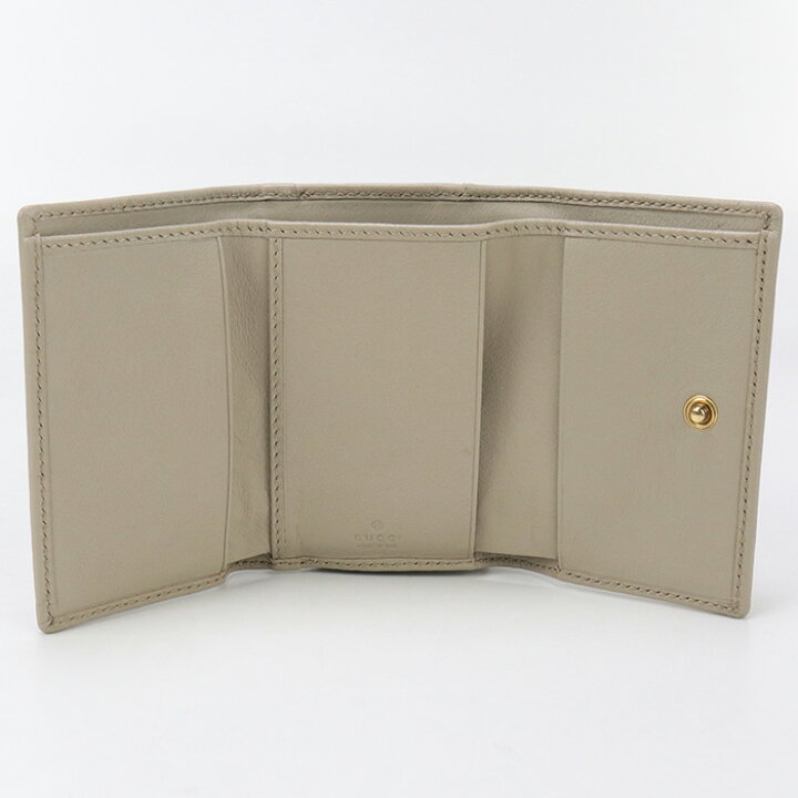 楽天市場】【中古美品】GUCCI グッチ 三折財布 658633 ミディアム  