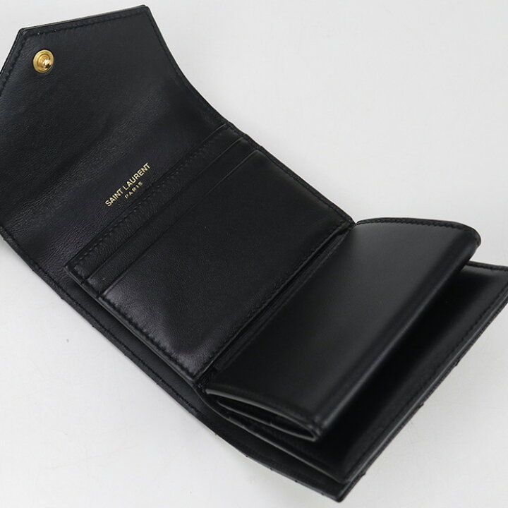 中古美品SAINT LAURENT サンローラン 三折財布 692061 マルチ  