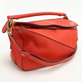【中古良品】LOEWE ロエベ ハンドバッグ バッグ ミディアム 2WAY パズル レディース レッド