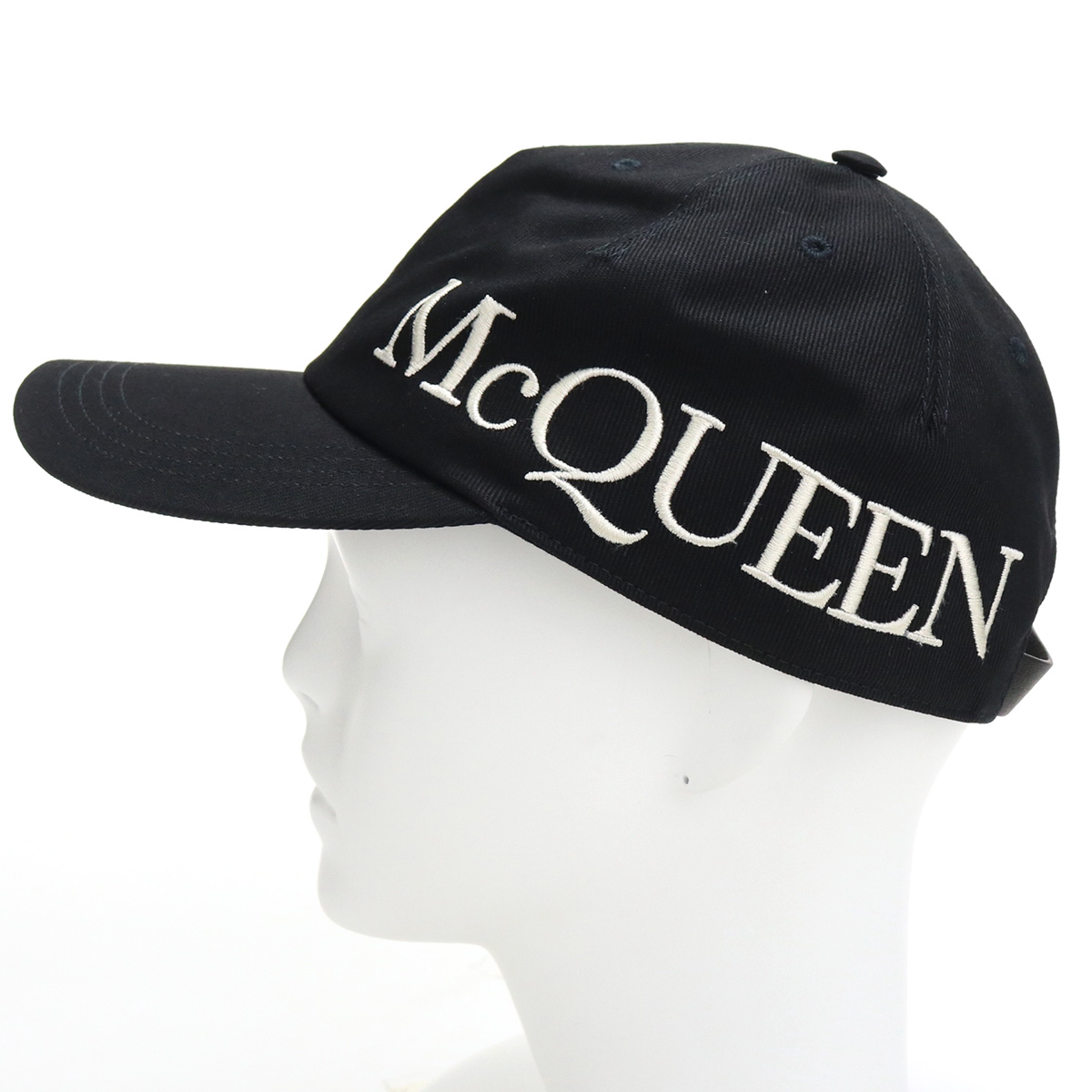 アレキサンダーマックイーン Alexander McQueen メンズ−帽子類 ブランドロゴ 632896　4105Q　1078 ブラック  bos-34 cap-01 | ブランド総合卸　ビッグヒット