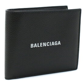 バレンシアガ BALENCIAGA 二折財布小銭入付き ブランド 594315 1IZI3 1090 ブラック wallet-01 mini-01 父の日 SS2406