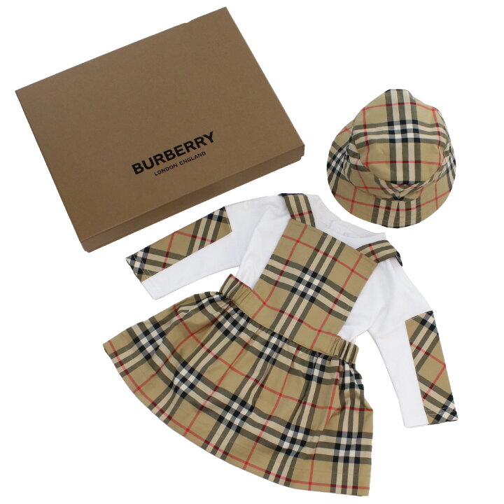 楽天市場】バーバリー BURBERRY ベビー−ロンパース 3点セット ギフト 