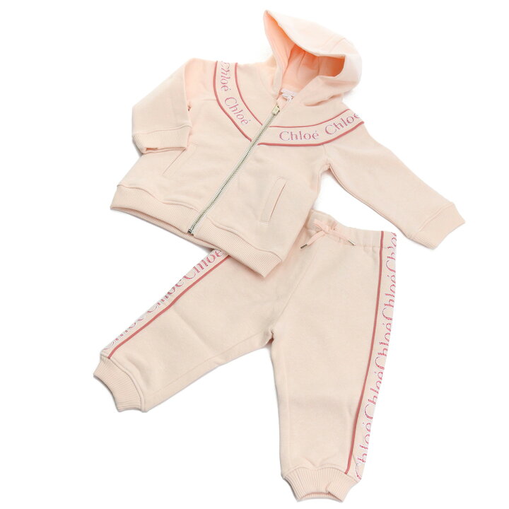 楽天市場 21aw新作 クロエ Chloe キッズ セットアップ ブランド ブランドロゴ ロゴ ジャージ C 45f Pale Pink ピンク系 Kb 01 ブランド総合卸 ビッグヒット