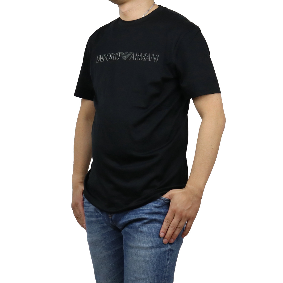 エンポリオ・アルマーニ EMPORIO ARMANI メンズ−Ｔシャツ ブランドTシャツ 3K1TAG　1JUVZ　0035 NERO ブラック  bos-19 ts-01 apparel-01 | ブランド総合卸　ビッグヒット
