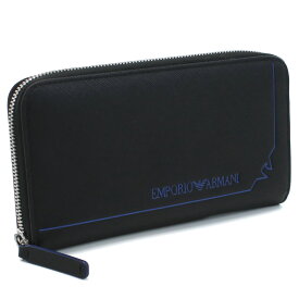 エンポリオアルマーニ EMPORIO ARMANI 長財布ラウンドファスナー ブランド YEME49　Y731E　80001 BLACK ブラック wallet-01 new-05