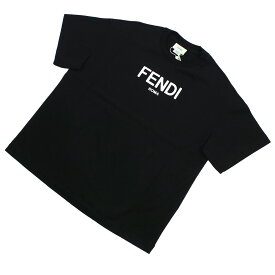 【大人もOK】フェンディ FENDI キッズ Tシャツ ブランド ロゴ JUI137 7AJ F0GME ブラック apparel-01 kb-01 sm-02 SS2406