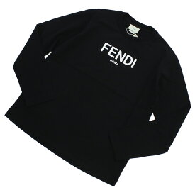 【大人もOK】フェンディ FENDI キッズ ロングTシャツ ブランド ロゴ JUI154 7AJ F0GME ブラック apparel-01 kb-01