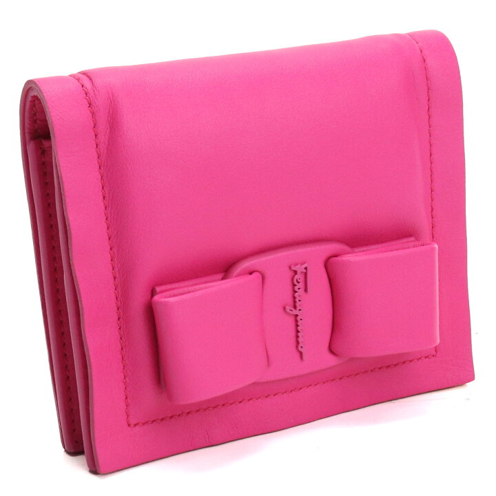 楽天市場 フェラガモ Ferragamo 2つ折り財布 ブランド 財布 22 02 Hot Pink Fuxia ピンク系 Wallet 01 Mini 01 ブランド総合卸 ビッグヒット