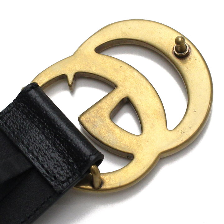 楽天市場】グッチ GUCCI GGマーモント ゴールドバックル メンズ レザー 