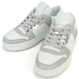 ジミーチュウ JIMMY CHOO レディース スニーカー ブランド FLORENT-F QYA 232 X SILVER-WHITE ホワイト shoes-01 SS2406