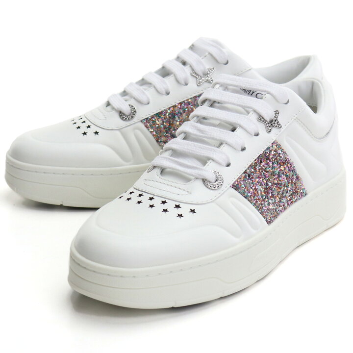 楽天市場 ジミーチュウ Jimmy Choo レディーススニーカー ブランドスニーカー 白スニーカー Hawaii F Clj 211 V White Mochi ホワイト系 ピンク系 Bos 06 Shoes 01 ブランド総合卸 ビッグヒット
