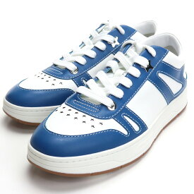 【訳あり】ジミーチュウ JIMMY CHOO メンズスニーカー #43 HAWAII M AHA 202 X WHITE/OLYMPIC ホワイト系 ブルー系 shoes-01