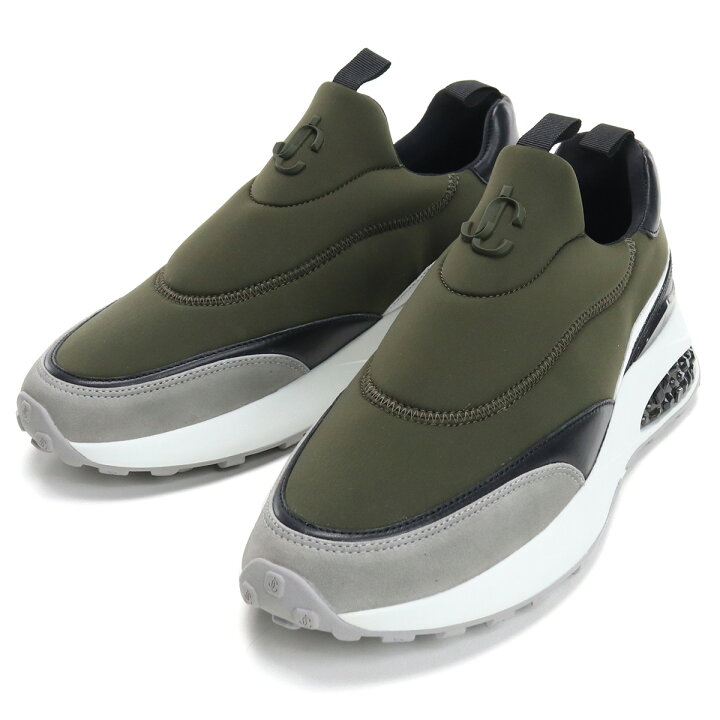 楽天市場 ジミーチュウ Jimmy Choo メンズシューズ ブランドロゴ ブランド スニーカー 靴 Memphis M Vzy 212 V Seaweed Mix カーキ Shoes 01 ブランド総合卸 ビッグヒット
