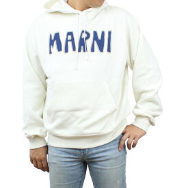 マルニ MARNI メンズ－パーカー ブランド タクタイルレタリング ロゴ FUMU0073P5 USCU55 CLW03 ホワイト系 apparel-01 父の日
